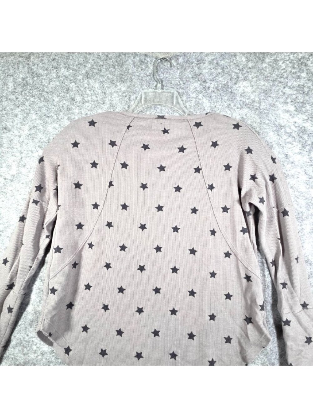 Lucky Brand Women's Long Sleeve Star Print Top Gray Size M - Picture 6 of 8